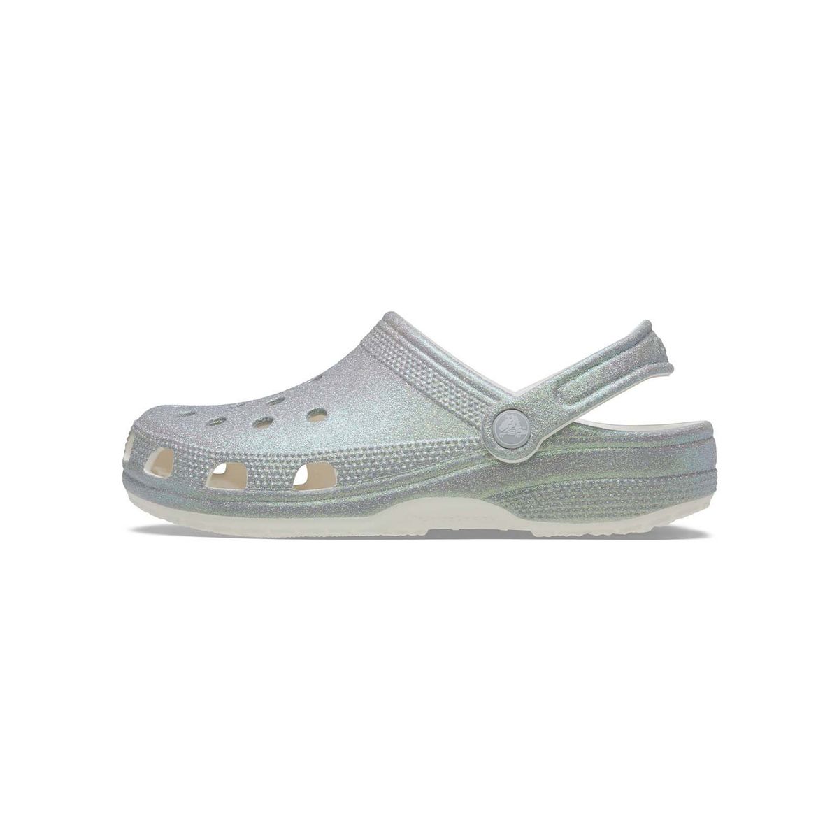 CROCS - Zueco Unisex Classic Clog Glitter Plateado Crocs CROCS