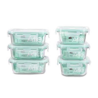 Imagen 2 del producto Set 12 Contenedores Tapers Hermeticos Vidrio