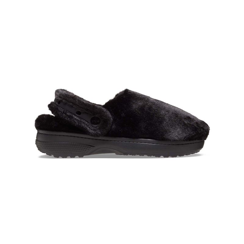 CROCS - Zueco Crocs Mujer Unfurgettable Peludo Negro CROCS