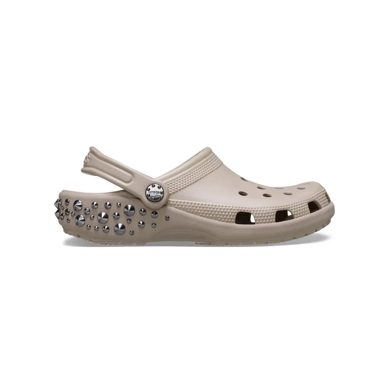 CROCS - Zueco Crocs Unisex Classic Clog Studded Café CROCS