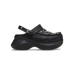 CROCS - Zueco Mujer Plataforma Bae Studded Clog Negro