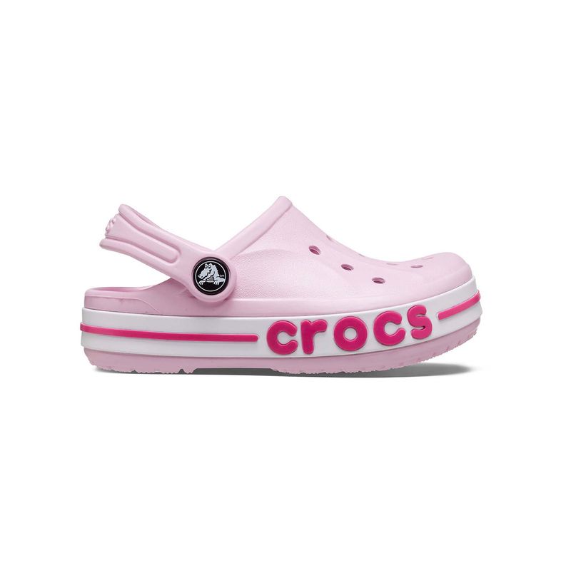 CROCS - Zueco Crocs Niña Pequeña Bayaband Clog T Rosado Pastel CROCS