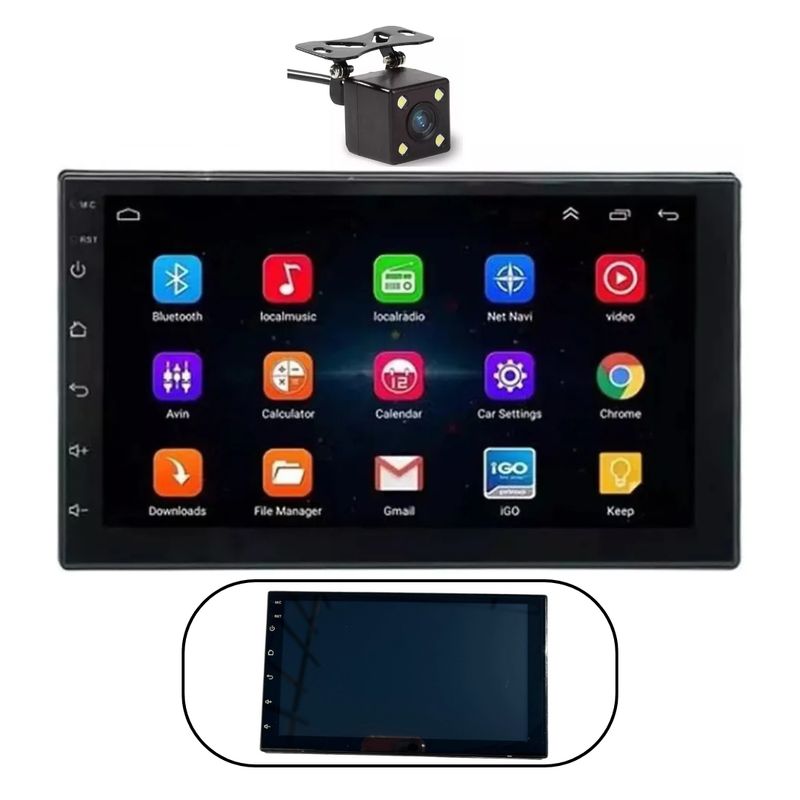 GENERICO - Radio Pantalla Táctil Gps Bluetooth Wifi + Camara Retroceso