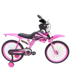 GENERICO - Bicicleta Aro 20 /Bicimoto Infantil Con Sonido de Moto Rosa
