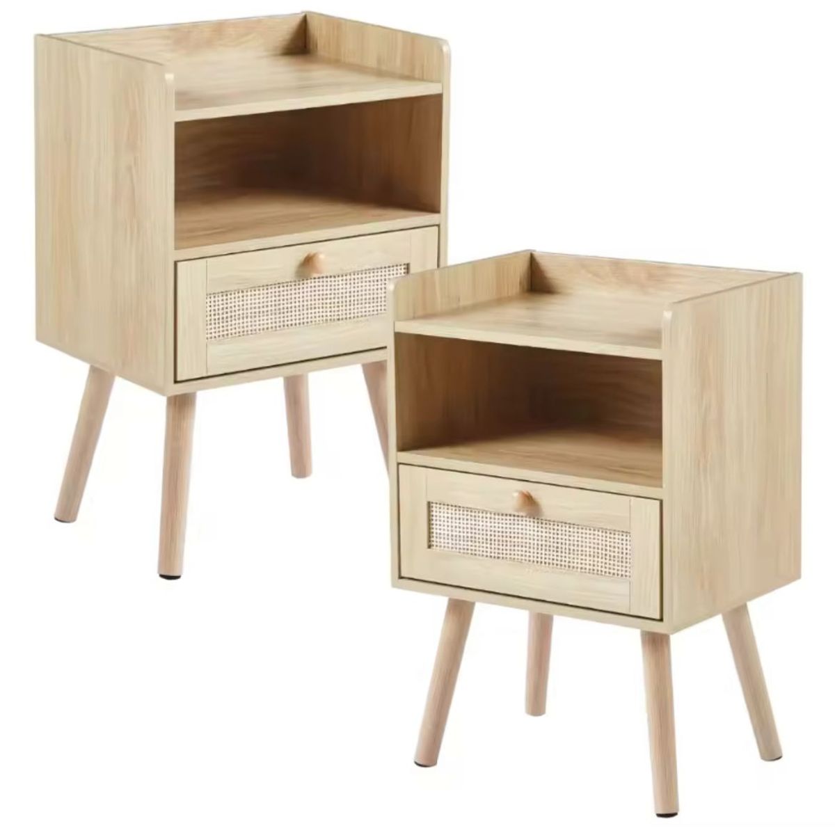 HABITA2 CHILE - Pack 2 Velador Wood 10 (Mesa de Noche)