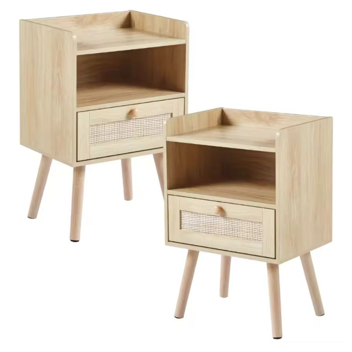 HABITA2 CHILE - Pack 2 Velador Wood 10 (Mesa de Noche)