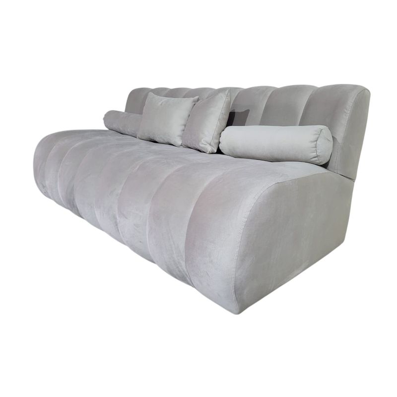 GENERICO - BUTACA MARTINS 1.6 MTS Felpa Beige 3 cuerpos