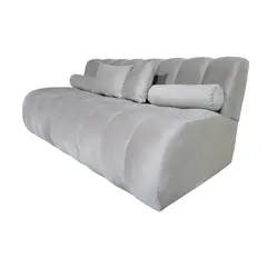GENERICO - BUTACA MARTINS 1.6 MTS Felpa Beige 3 cuerpos