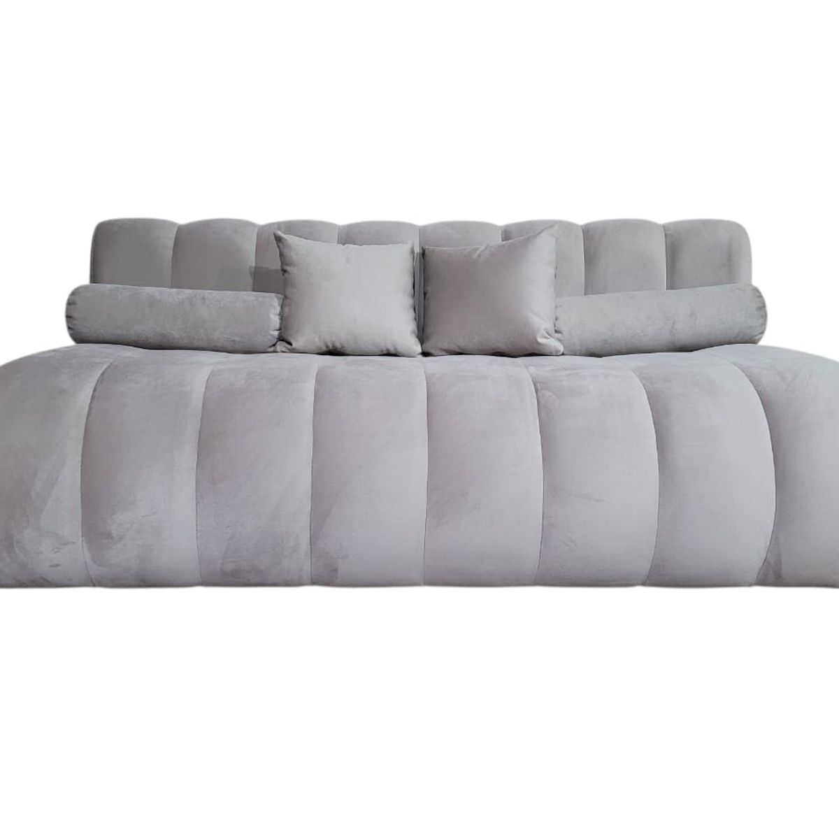 GENERICO - BUTACA MARTINS 16 MTS Felpa Beige 3 cuerpos