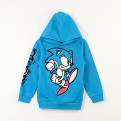 SONIC - Poleron Cerrado Con Gorro Niño Impulse Azul
