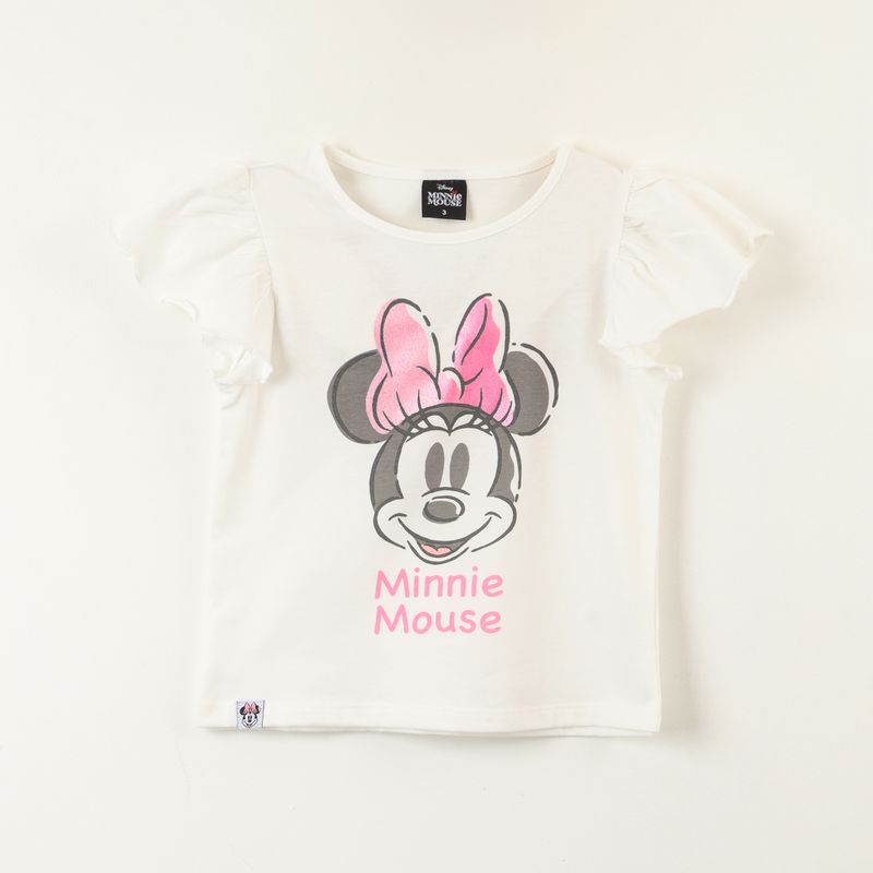 DISNEY - Polera Sin Mangas Niña Minnie Vuelos Blanco Disney
