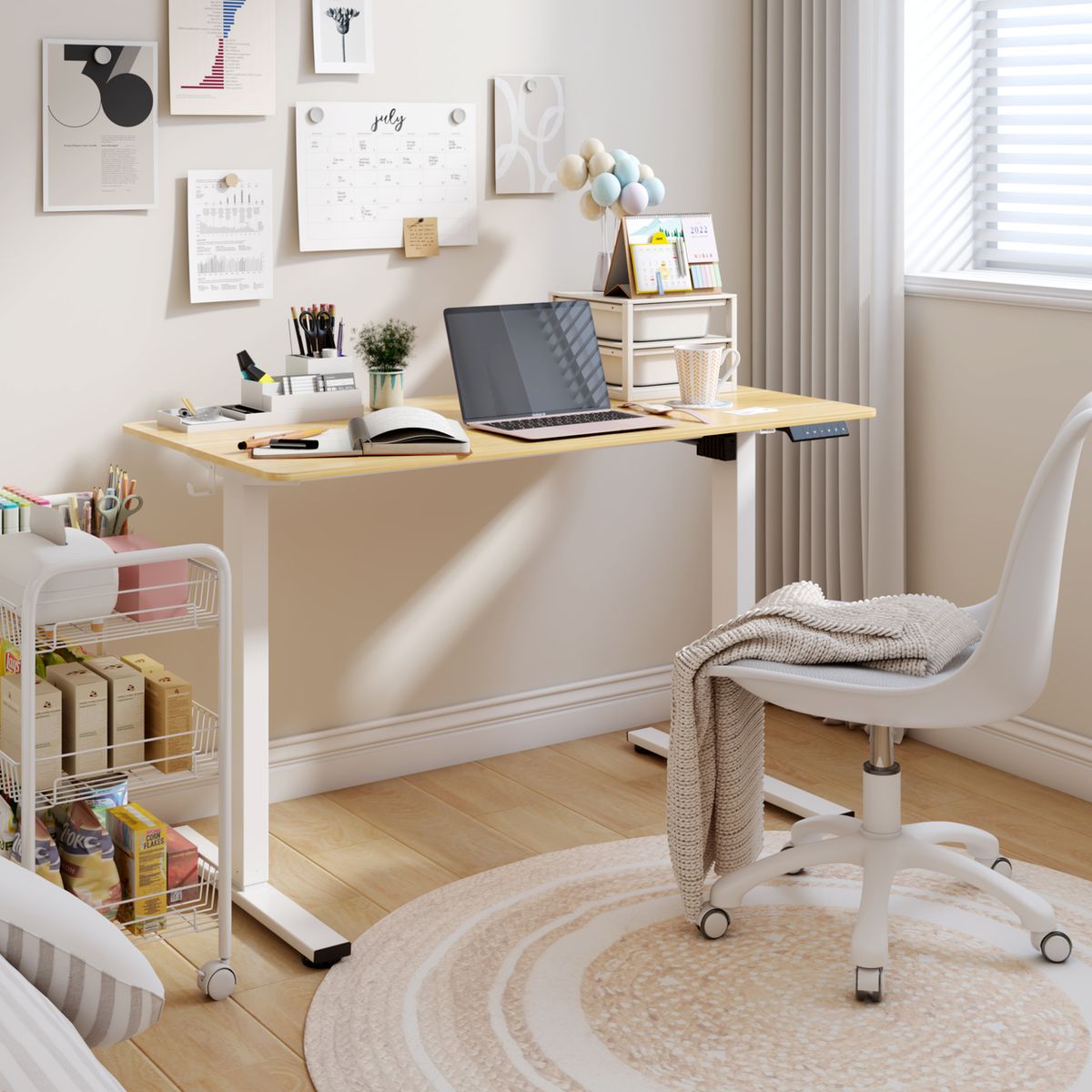 UPLIFT - Escritorio Eléctrico Regulable Essential Blanco UpLift