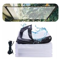 2×6mts Lona Transparente Resistente Impermeable +10m Cuerda