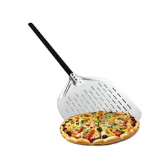 PASTELERIUS - Pala De Pizza Espatula Pizza Pala Para Pizza Perforada 30 cm Pala De Pizzería Espátula Acero Pizza