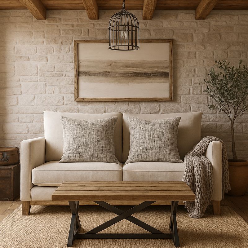 ARMONIA - Dúo fundas cojín 45x45 vintage gris pack elegante 679