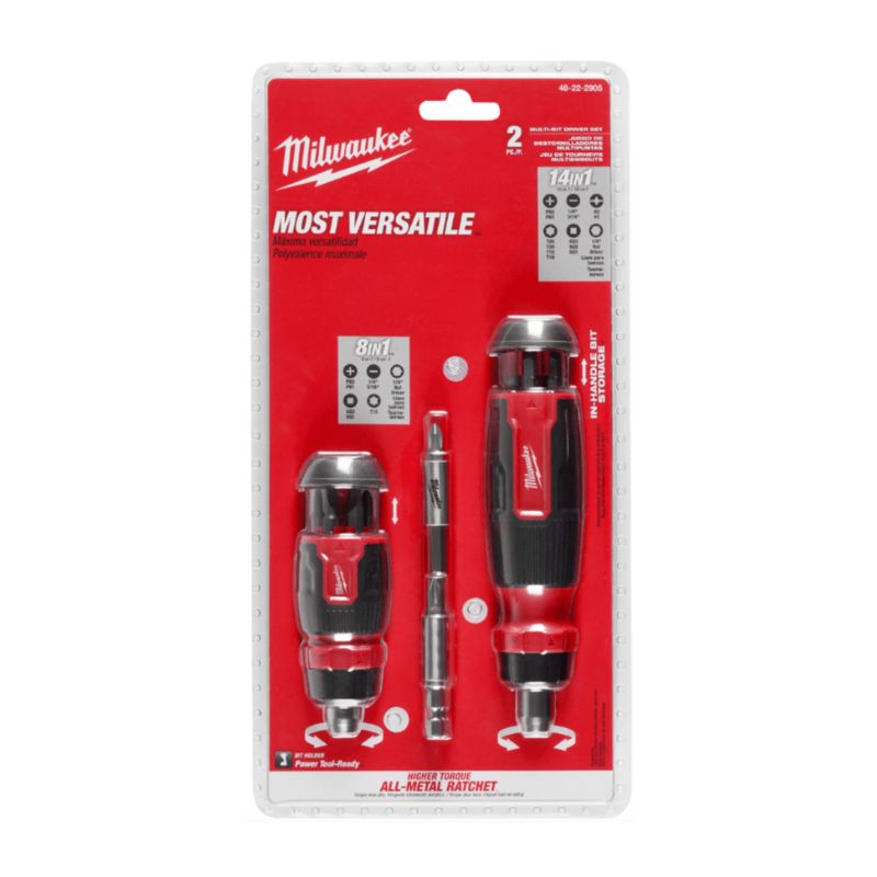MILWAUKEE - Juego De Destornillador Multipunta Milwaukee 48-22-2905