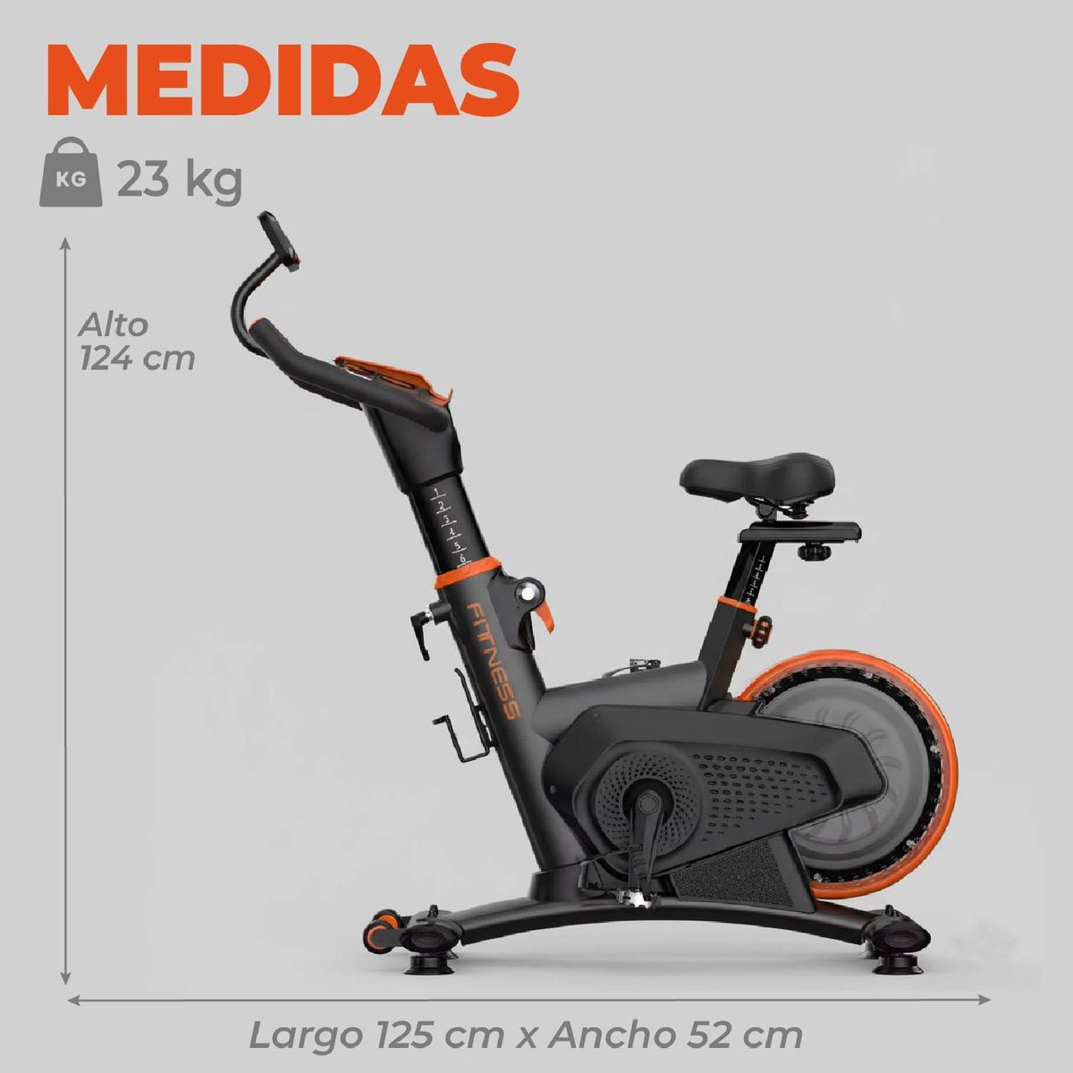 21K SPORTS - Bicicleta Spinning Magnetica Profesional K12 8 KG