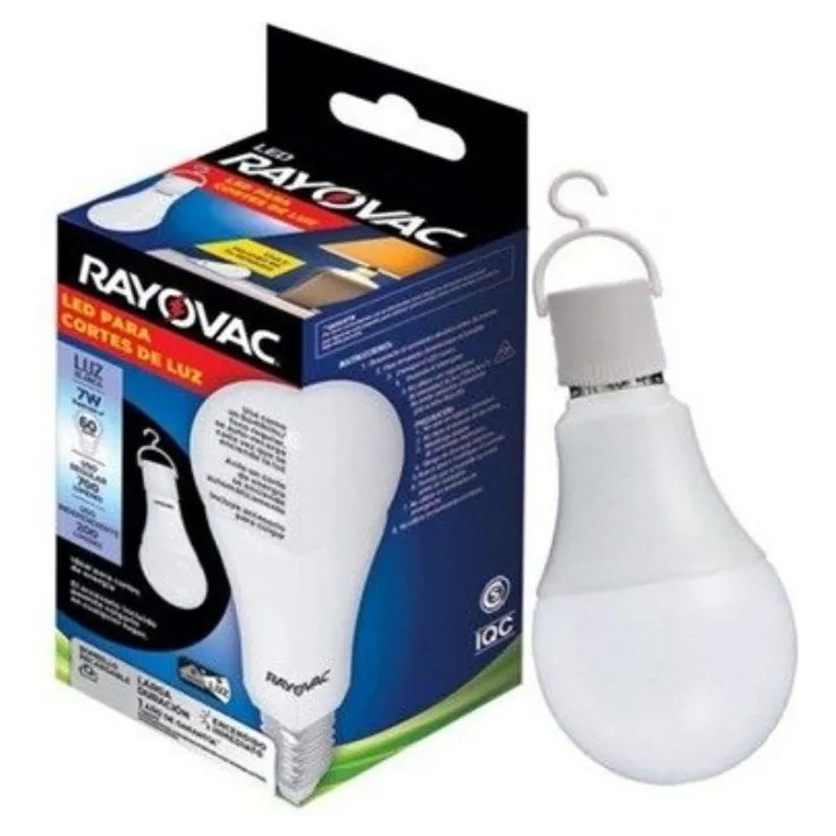 RAYOVAC - Ampolleta led de emergencia Rayovac ROVVLEB18 Bulbo color luz fria 7W