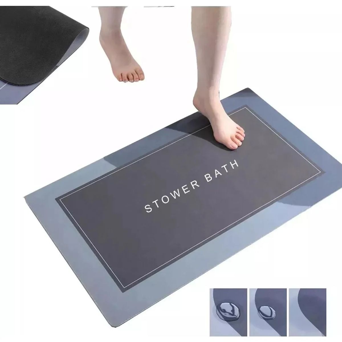 GENERICO - Tapete Alfombrilla De Baño Super Absorbente