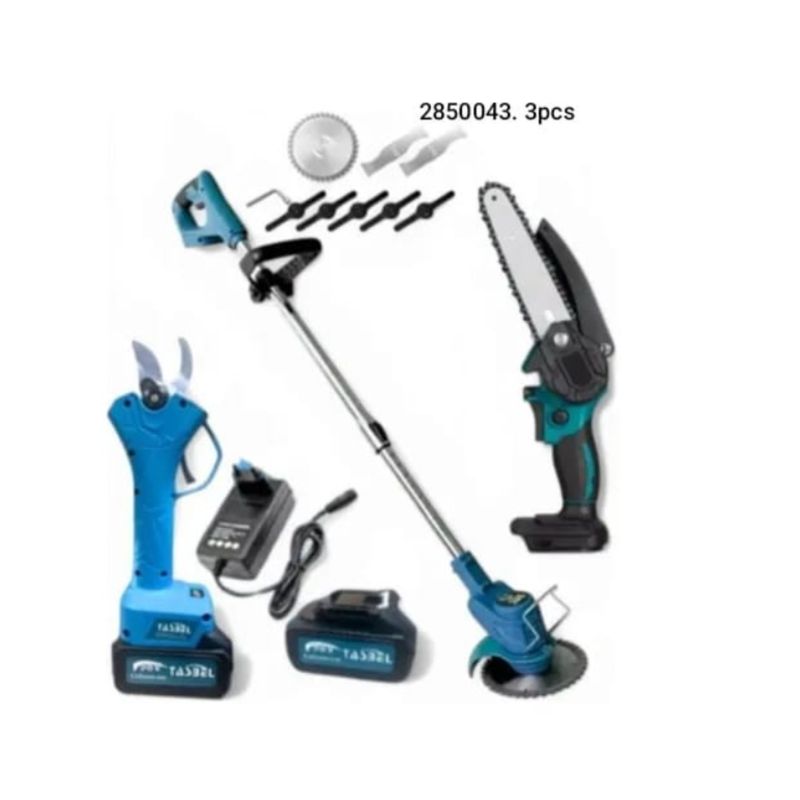 GENERICO - Set Jardinería Cortadora De Pasto + Tijera De Poda + Sierra