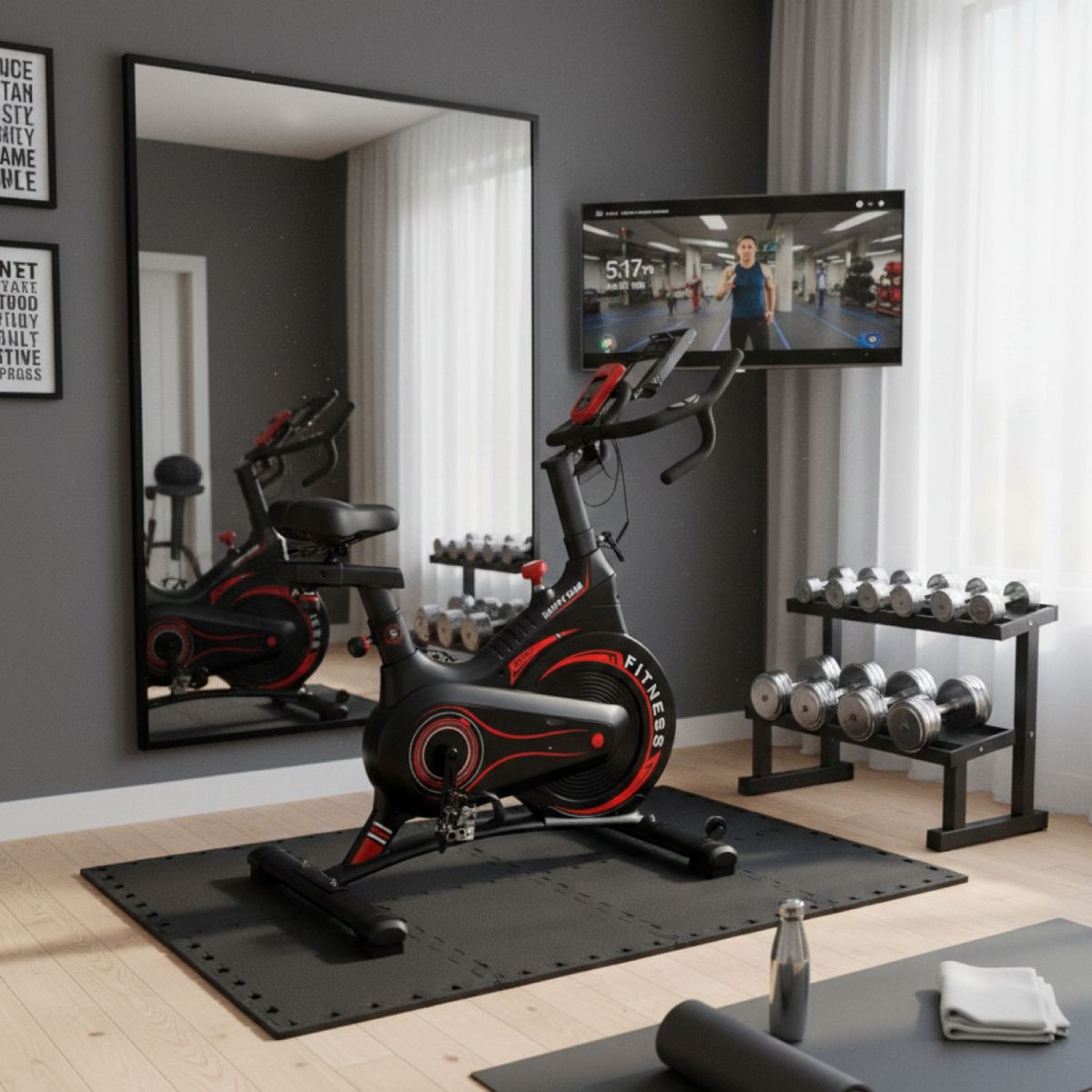 21K SPORTS - Bicicleta Spinning Magnetica Profesional T2 Disco 8kg