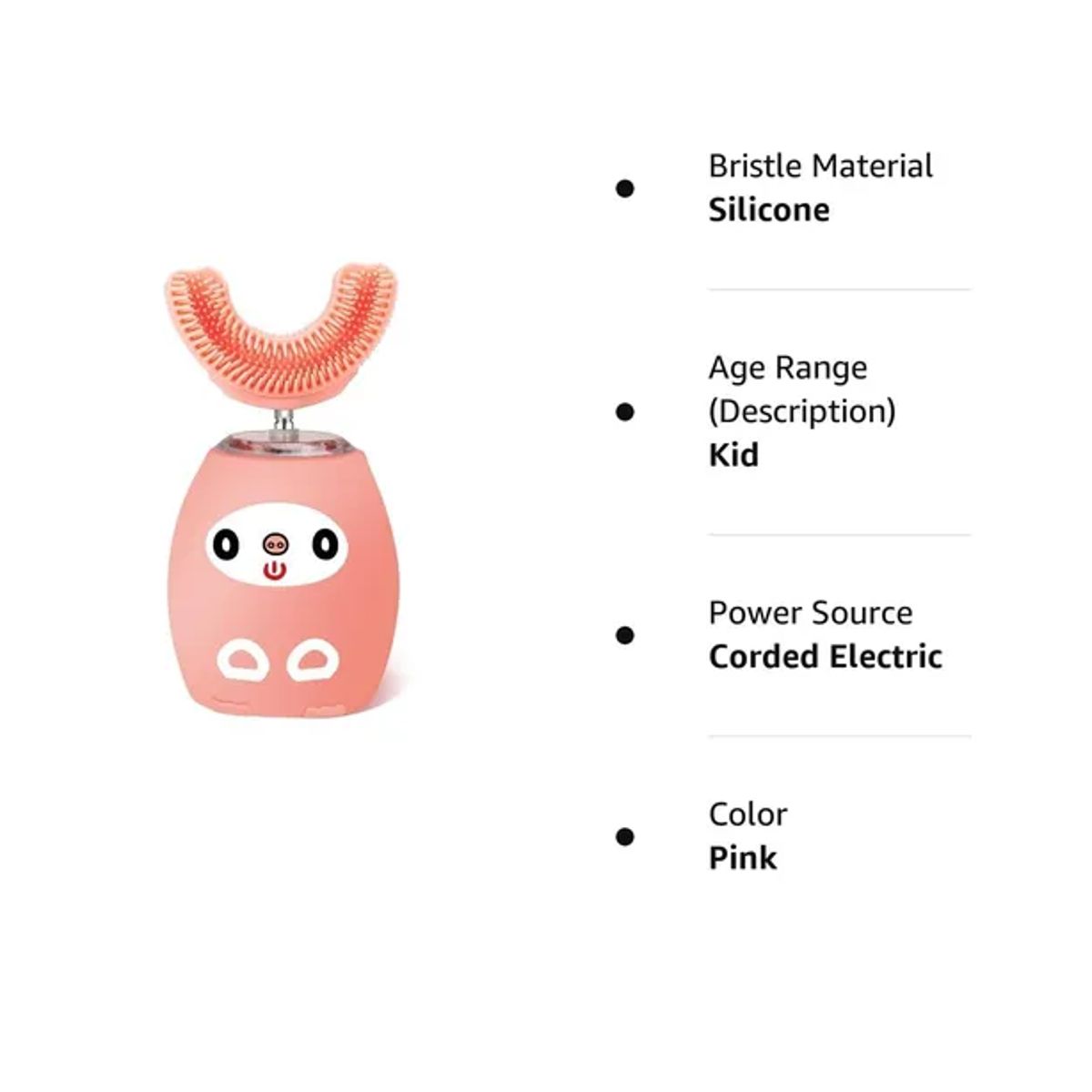 GENERICO - Limpiador Blanqueador Dental Ultrasónico Automático En U