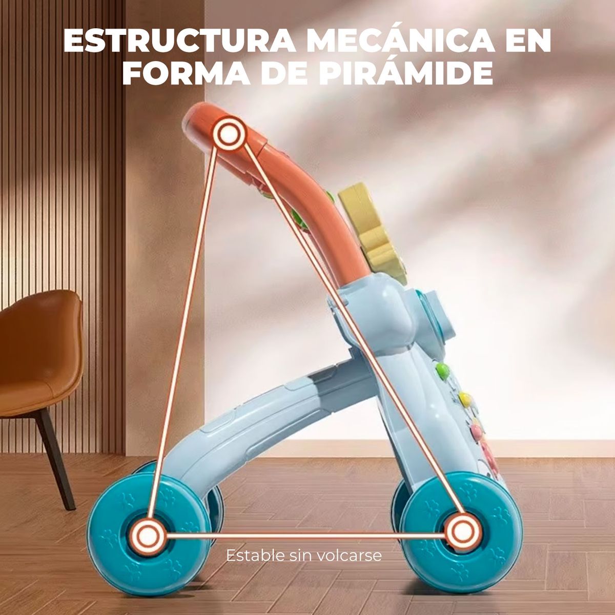 MUNDO ONLINE - Caminadora Bebe Correpasillo Musical Interactivo