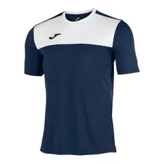 JOMA - Polera Deportiva Hombre Winner Azul Marino Blanco