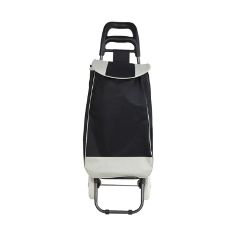GENERICO - Carro Feria De Compra Carga Con Bolso Negro