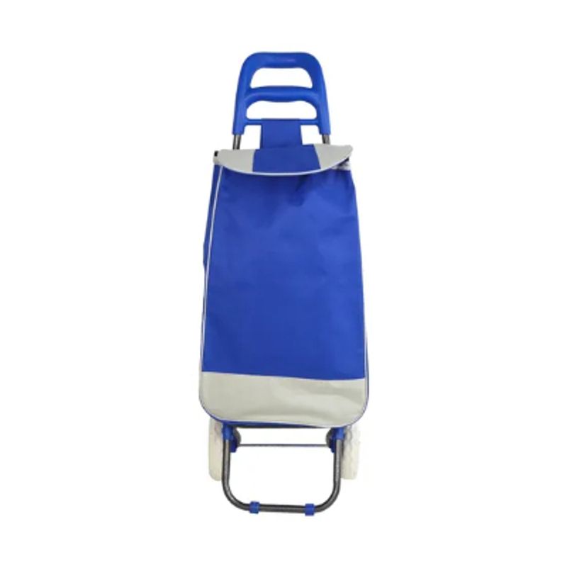 GENERICO - Carro Feria De Compra Carga Con Bolso Azul