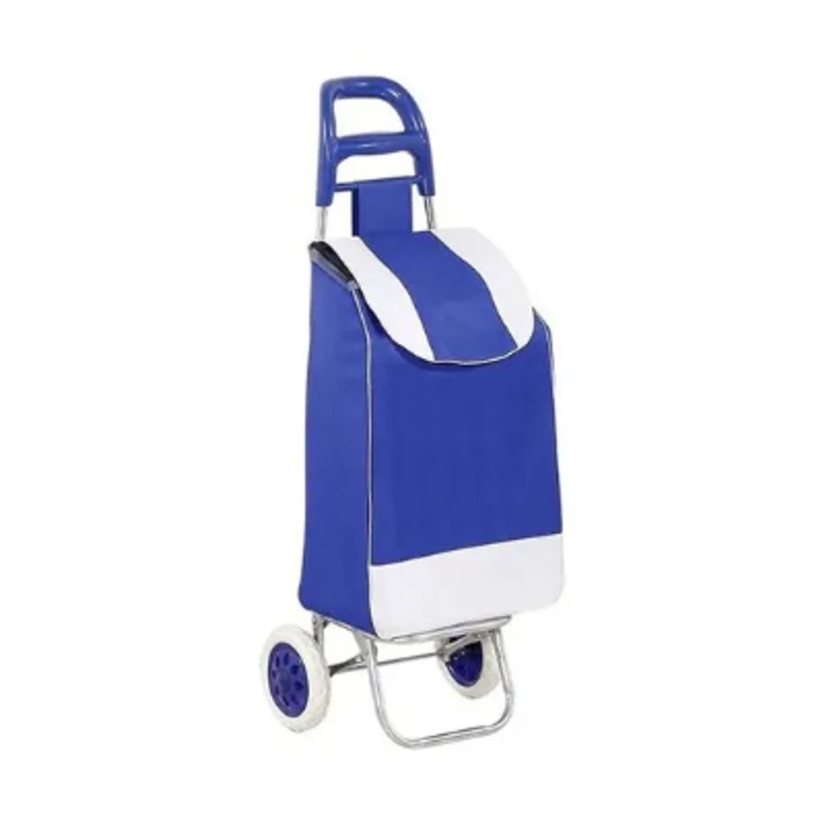 GENERICO - Carro Feria De Compra Carga Con Bolso Azul