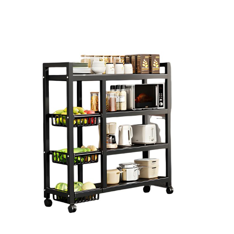 SIRENA - Carrito organizador de cocina metálico con ruedas para utensilios