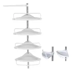 SIRENA - Esquinero retráctil para baño con niveles ajustables y drenaje rápido