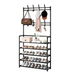 SIRENA - Colgador zapatero vertical de múltiples niveles con estructura