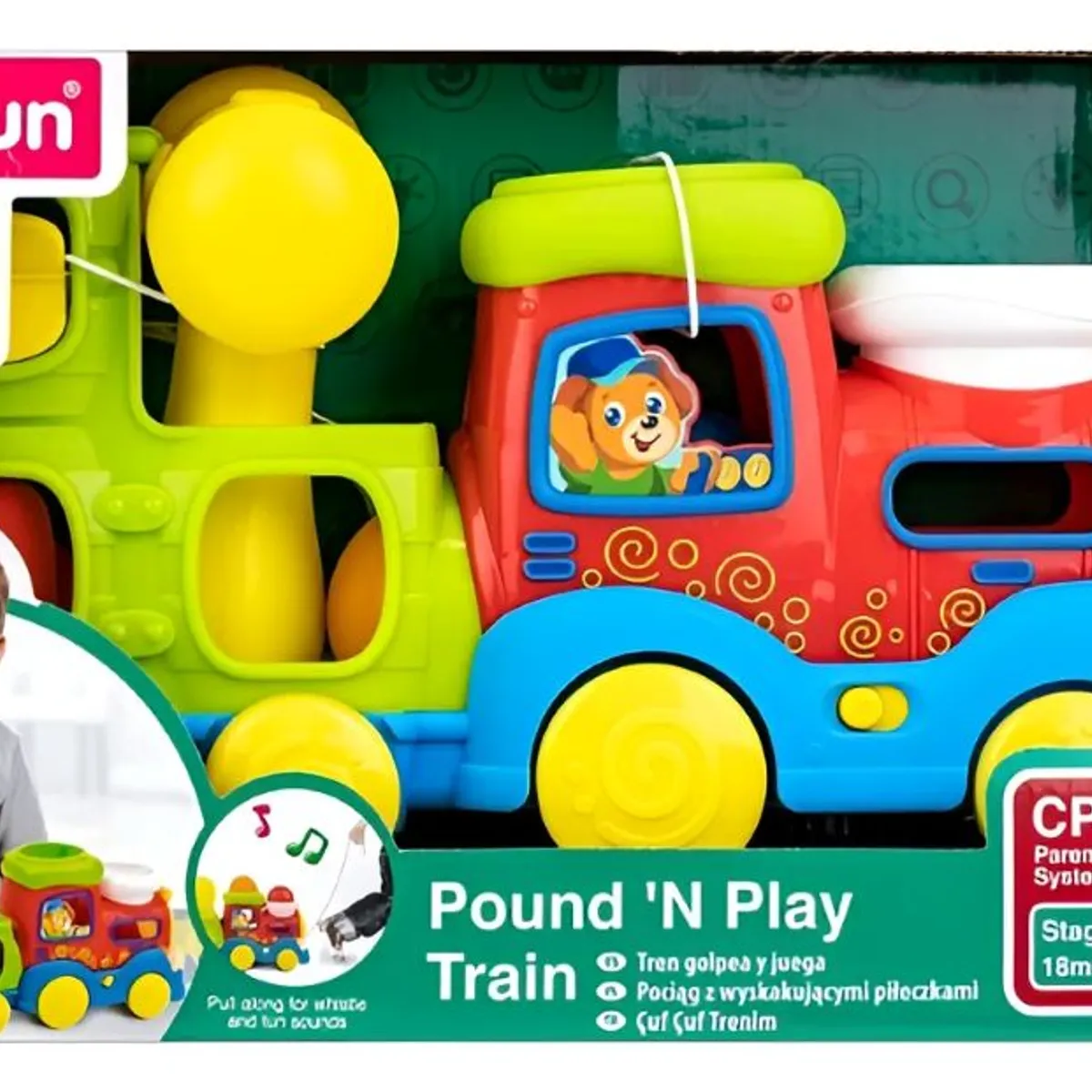 WINFUN - Tren Didáctico De Arrastre Luz Y Sonido