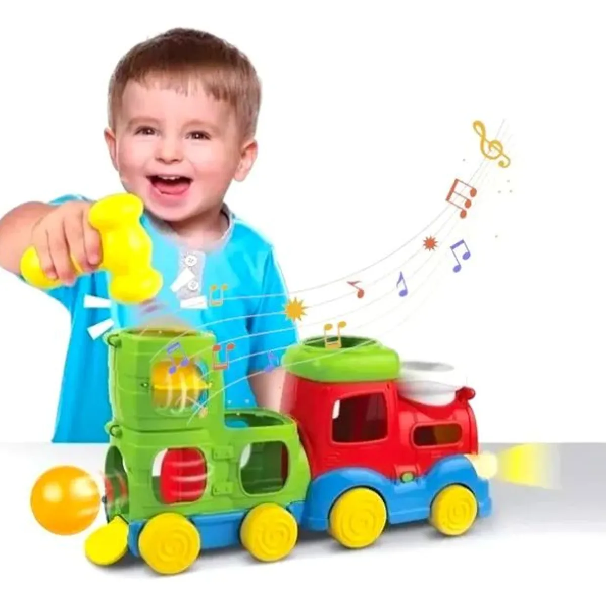 WINFUN - Tren Didáctico De Arrastre Luz Y Sonido