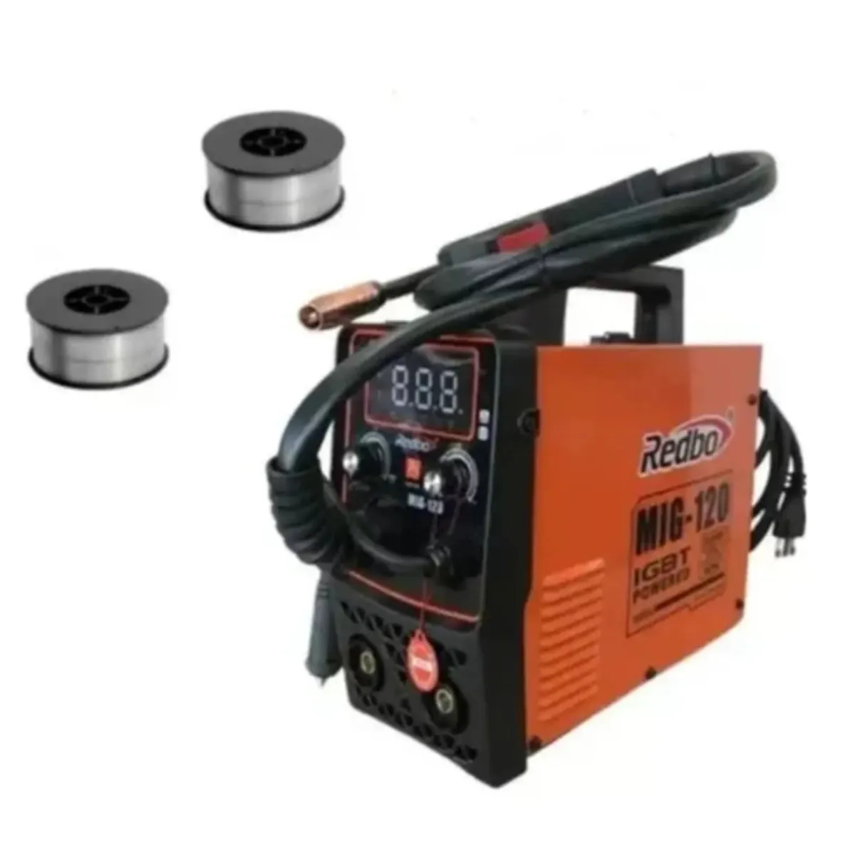 GENERICO - Soldadora 3 en 1 MMA TIG MIG sin Gas y con Gas + 2 Carretes Alambre