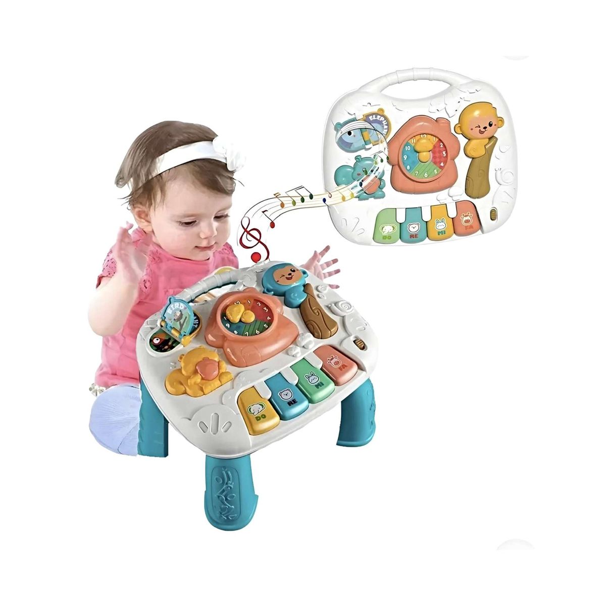 GENERICO - Mesa Interactiva Para Bebé Con Luz Y Sonido VERDE