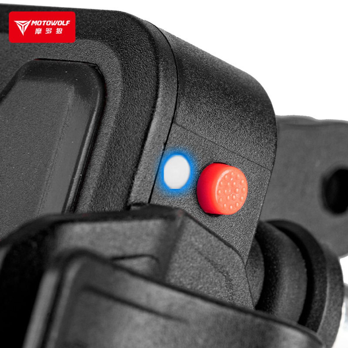 MOTOWOLF - Soporte Moto Motowolf MH1 para Móvil con Cargador Qi Inalámbrico y Tipo-C