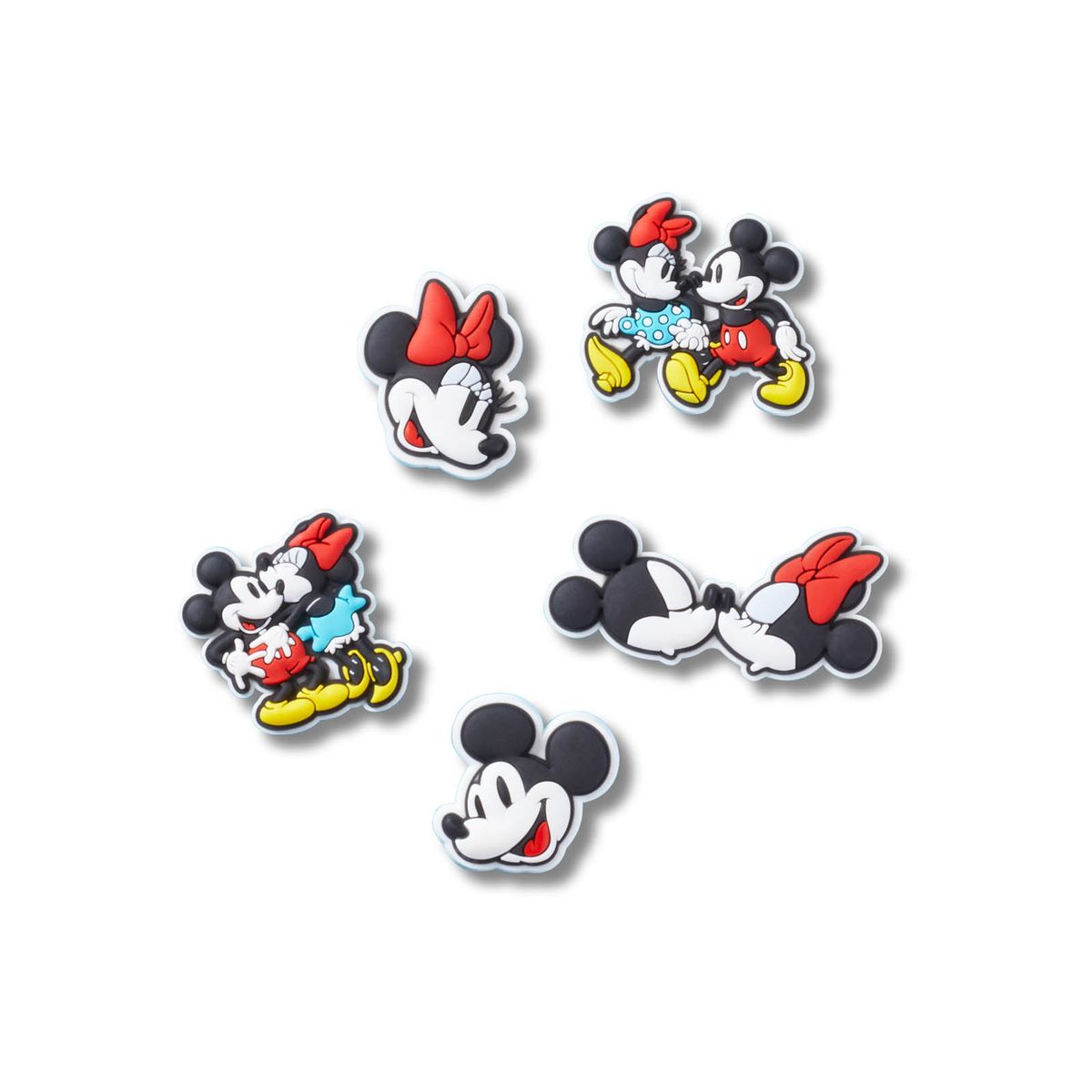 CROCS - Pack 5 Jibbitz Crocs Minnie y Mickey Blanco CROCS