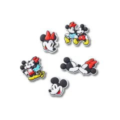 CROCS - Pack 5 Jibbitz Minnie y Mickey Blanco