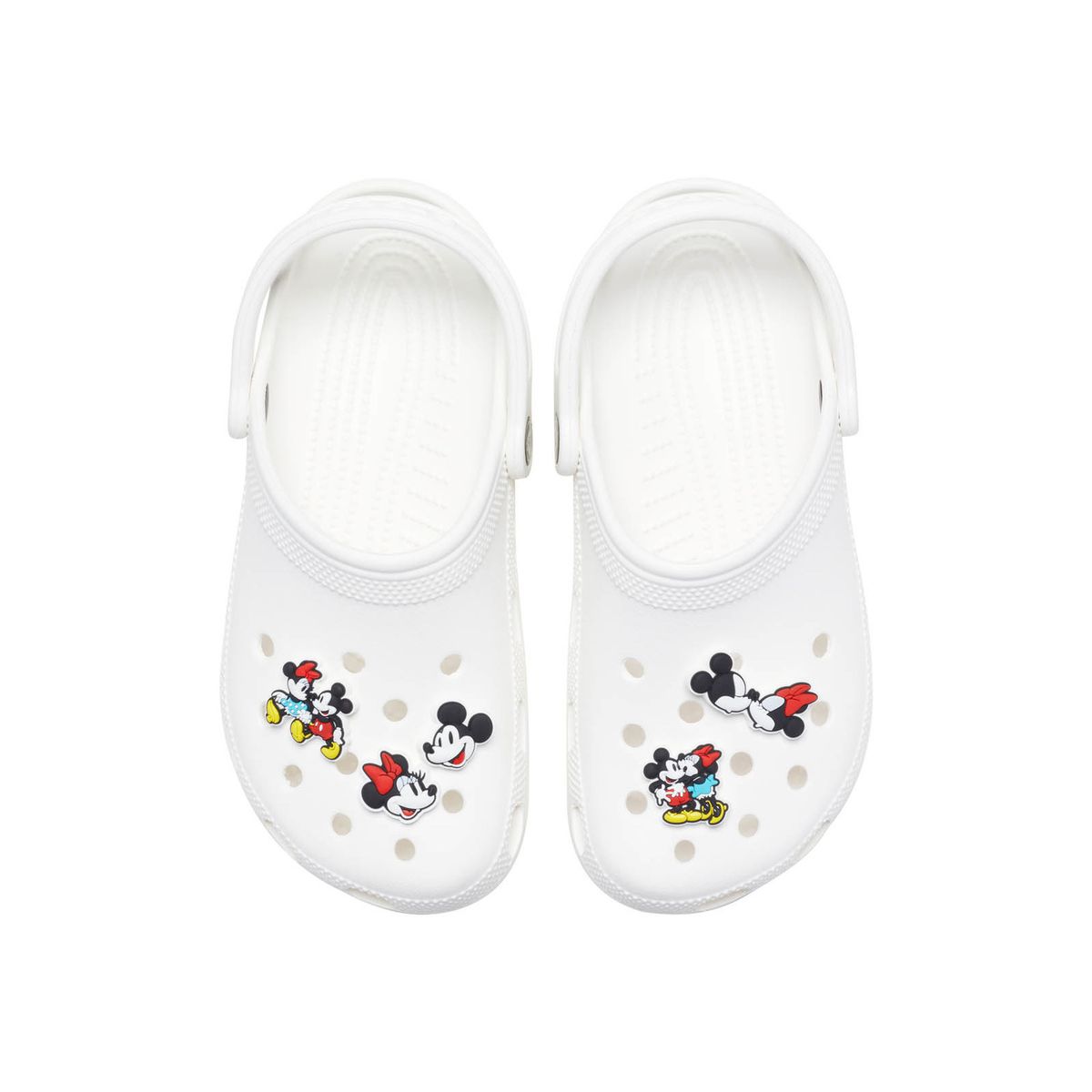 CROCS - Pack 5 Jibbitz Crocs Minnie y Mickey Blanco CROCS