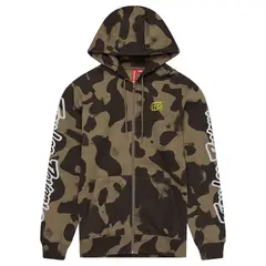 TROY LEE DESIGNS - POLERON DEPORTIVO TROY LEE ZIP UP BRANDED OLIVE CAMO