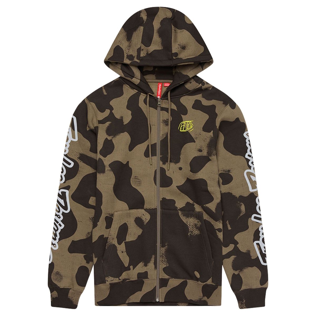 TROY LEE DESIGNS - POLERON DEPORTIVO TROY LEE  ZIP UP BRANDED OLIVE CAMO