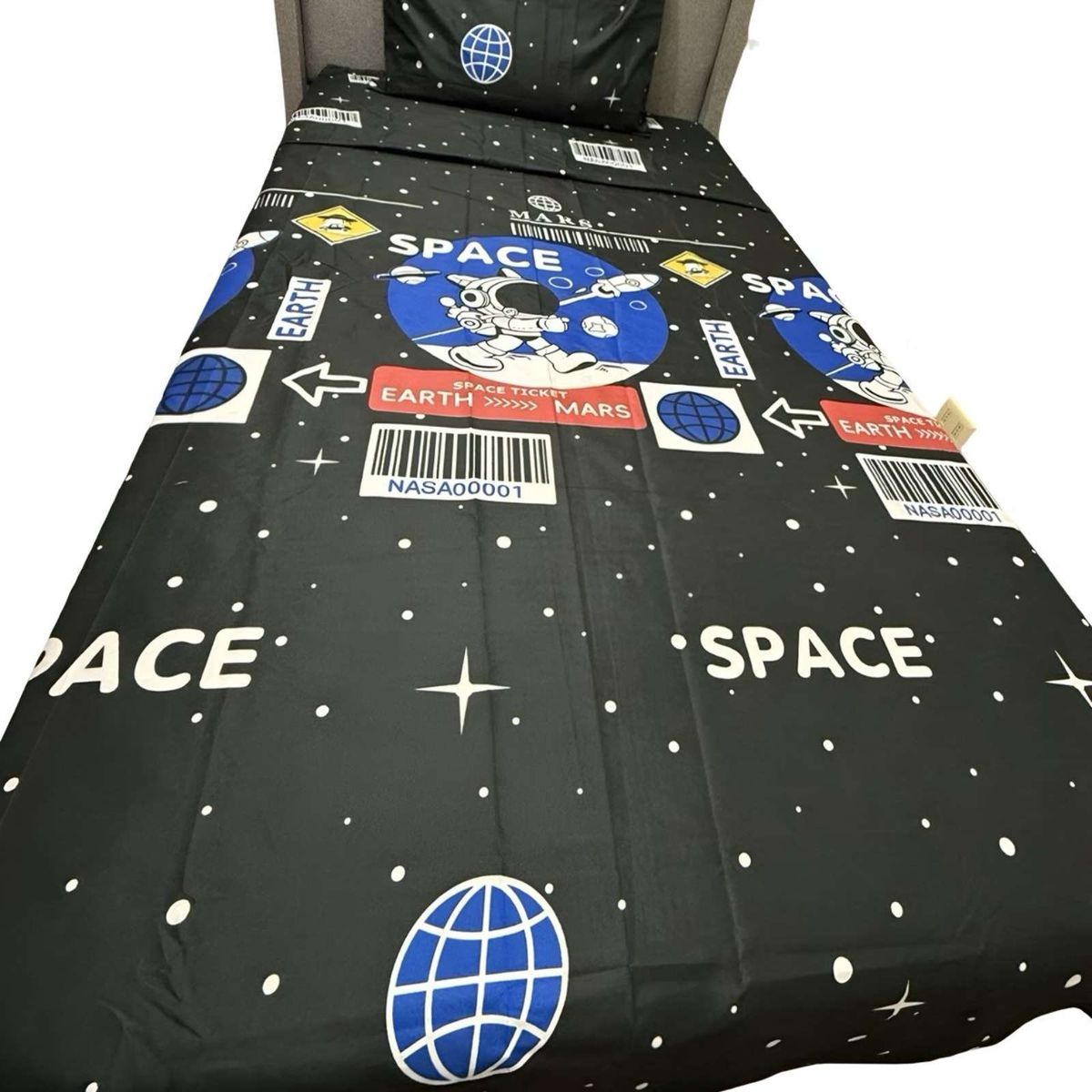 GENERICO - Set de Sábanas niña niño infantil 1 plaza diseño deAstronauta  Espacio