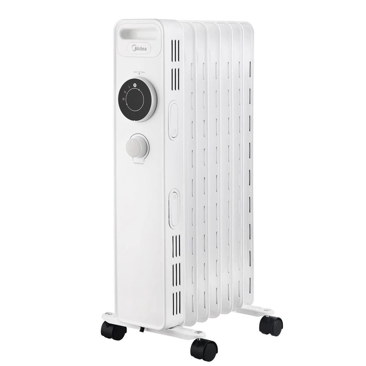 MIDEA - Calefactor Eléctrico 1500 W Oleoeléctrica NY1507-20M Blanco