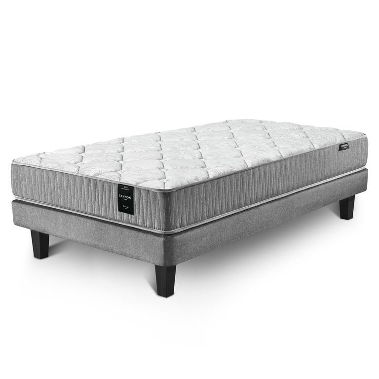 CANNON Cama Europea 1.5 Plaza Calm 105X200 Cm