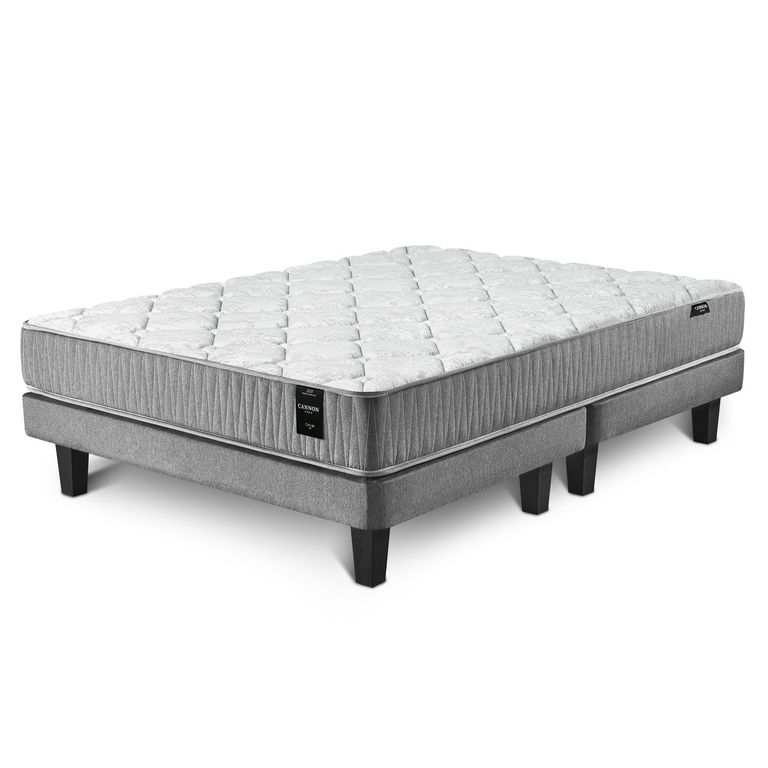 Cama Europea King Calm 180 X 200 Cm Base Dividida