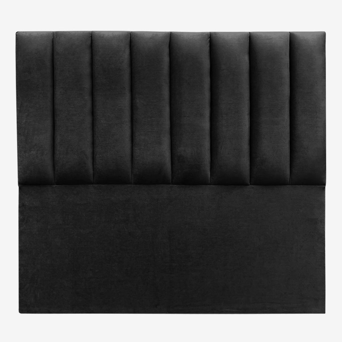 GENERICO - Respaldo 2 Plazas De Cama Estilo Rayas Negro Lino