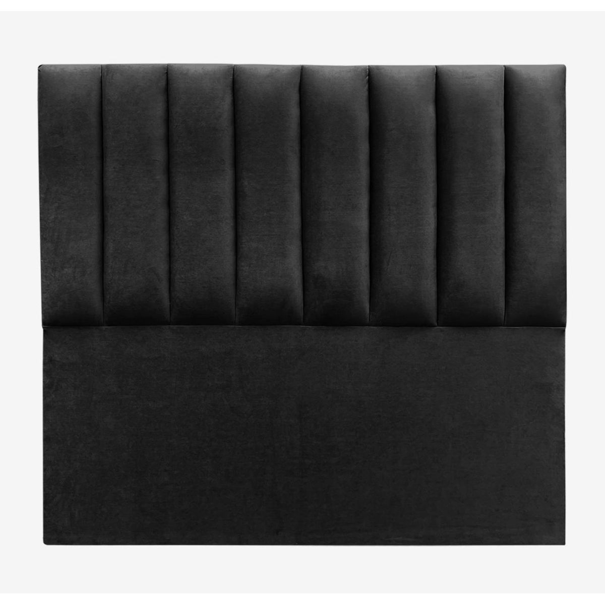 GENERICO - Respaldo 2 Plazas De Cama Estilo Rayas Negro Lino